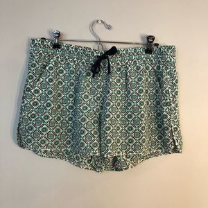 Joie Patterned Silk Shorts